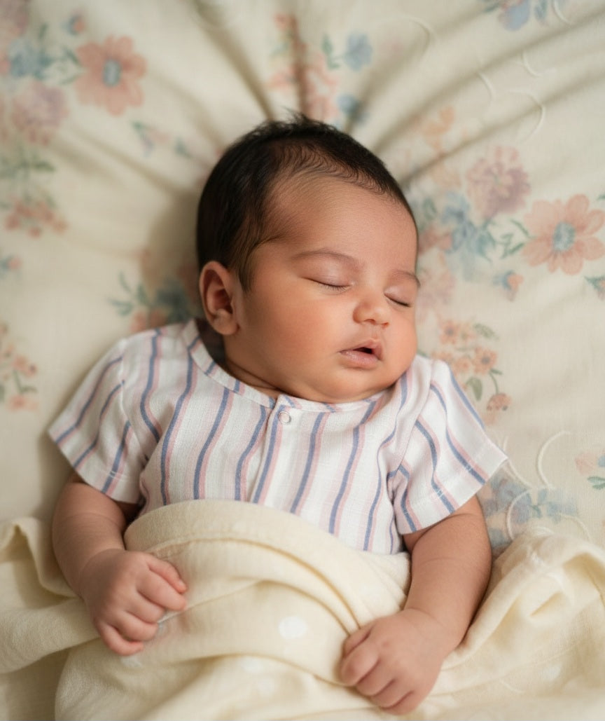 Vintage Stripe Soft Muslin Top