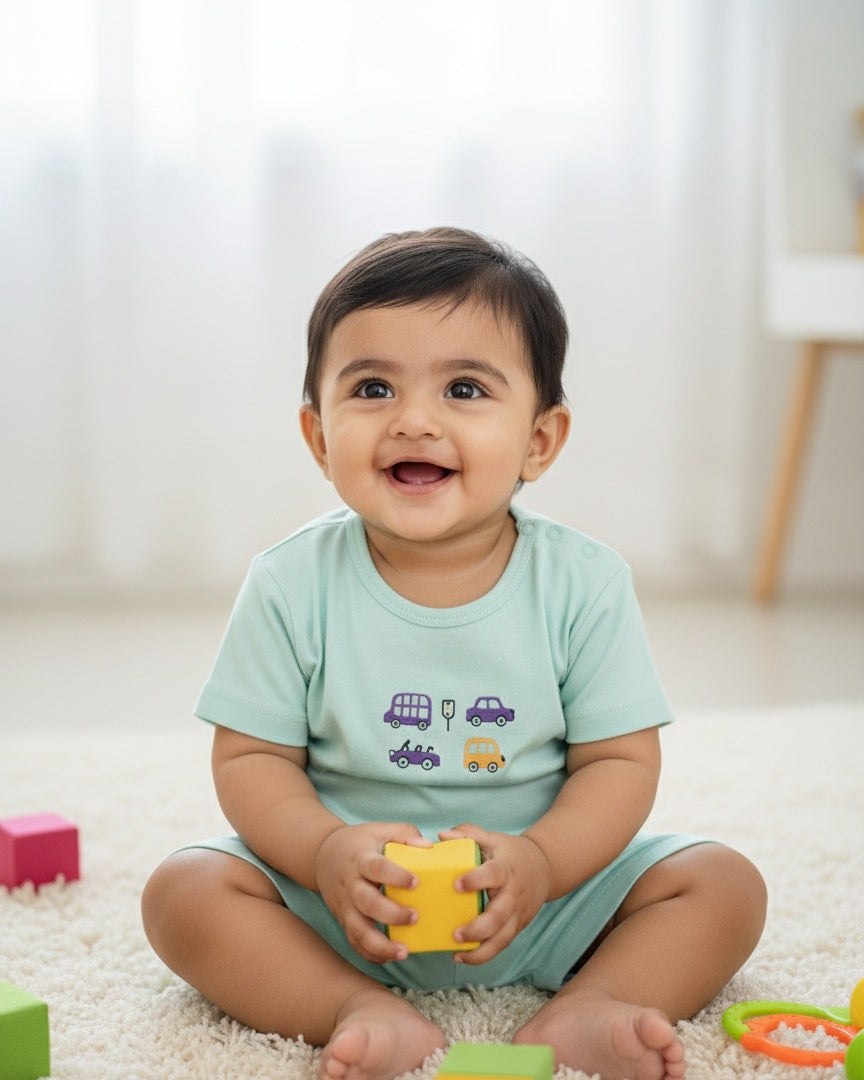 Little Driver Graphic Tee – Soft Mint